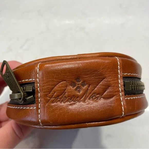 Patricia Nash Brown Leather Zippered Jewelry Case - Picture 2 of 7